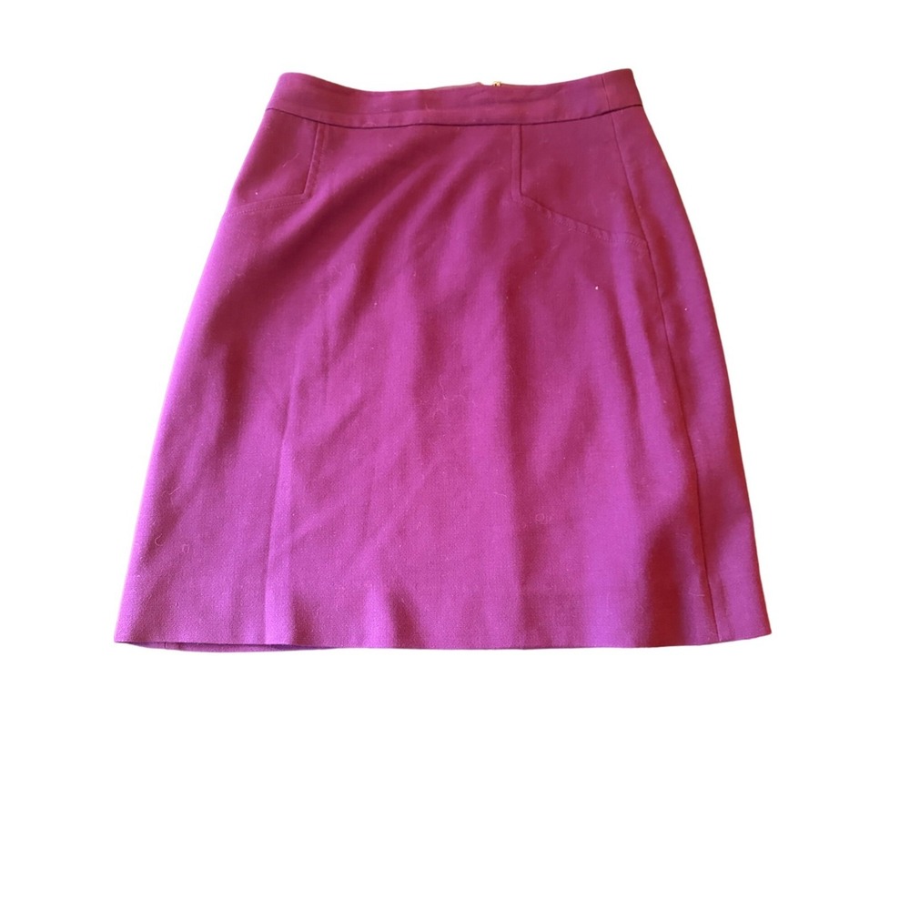 Kate Spade Purple Wool Pencil Skirt Size 10 Fully Lined